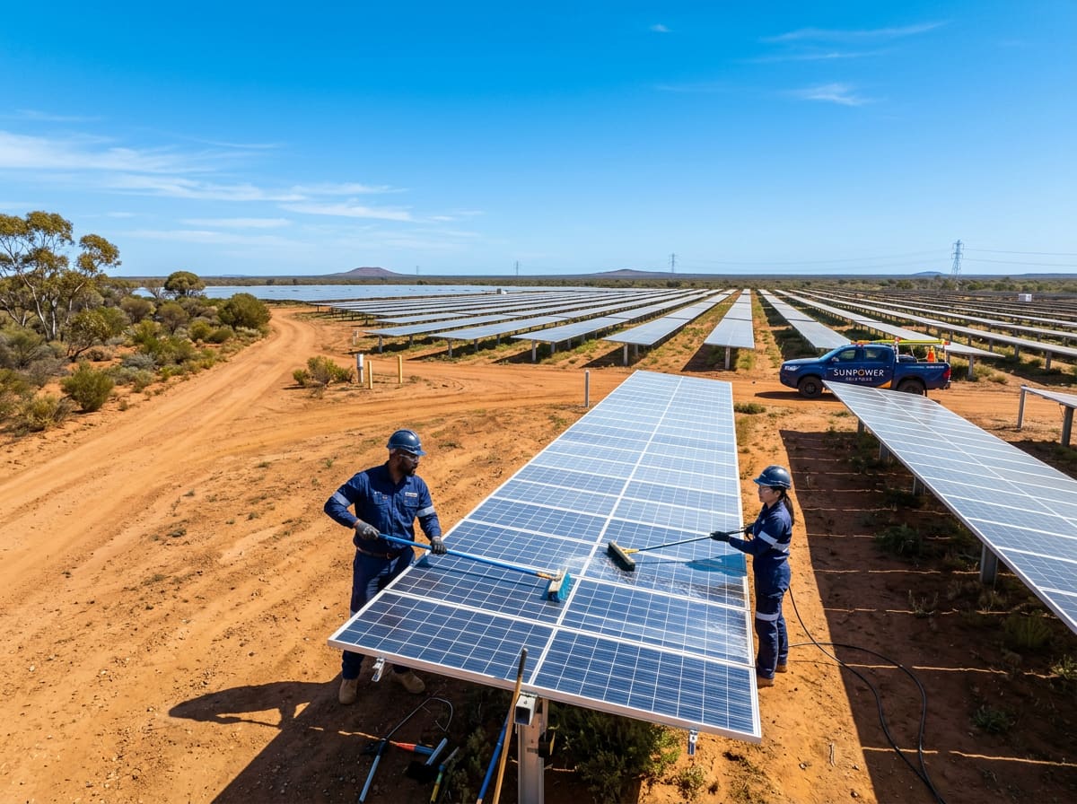 Industrial, solar and mining environments including Nova Nickel-Copper Mine serviced by DailyClean.